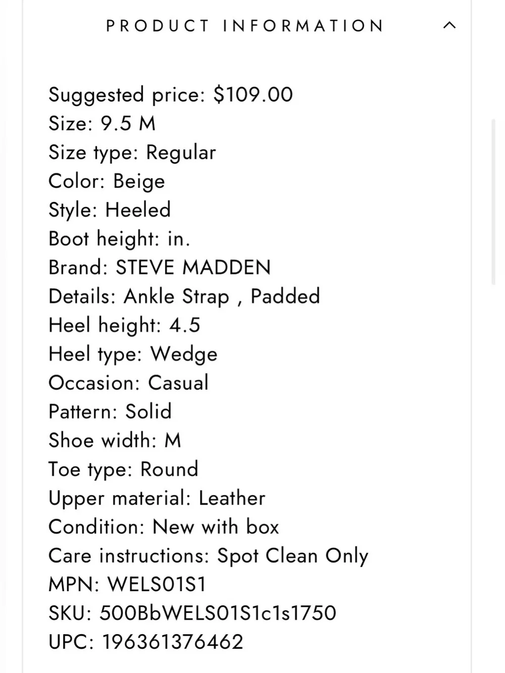 Steve Madden classic wedge